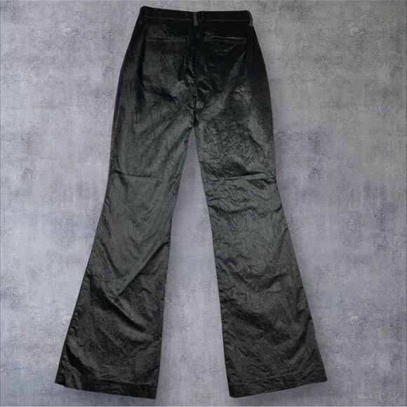 LEVEL 99 EVEREVE Percy Black Velvet Flare High Rise Tuxedo Pants Size 27 Holiday - Picture 12 of 14